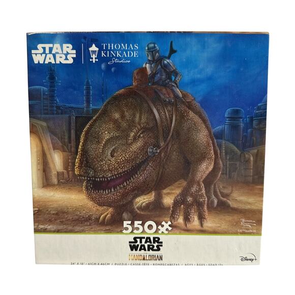 Thomas Kinkade Star Wars Mandalorian The Reckoning 550 pc. Jigsaw Puzzle New - Picture 1 of 6
